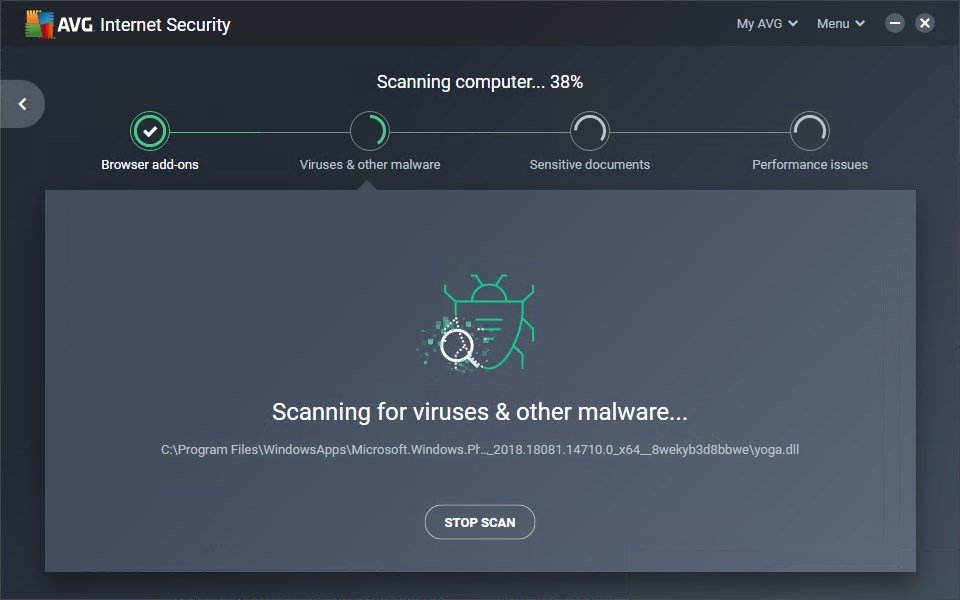 AVG Free Antivirus được đánh giá cao về khả năng bảo vệ máy tính