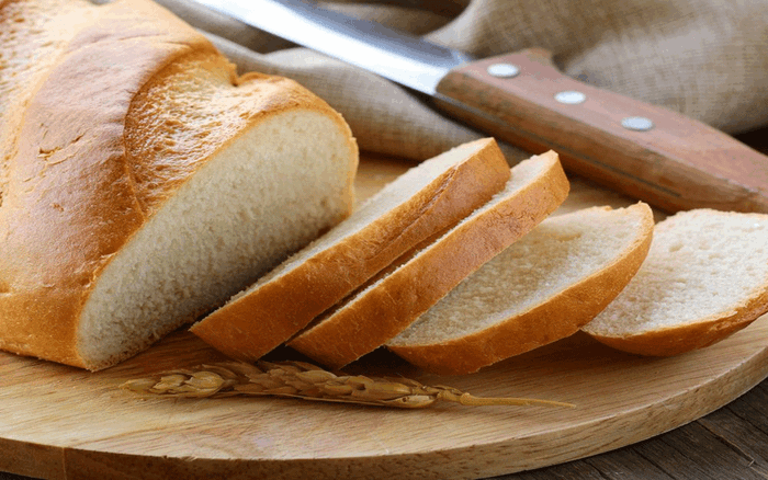 Bánh mì trắng chứa hàm lượng tinh bột cao